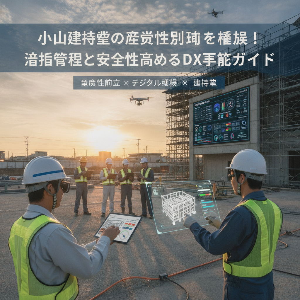 中小建設業の生産性を劇的に変革！進捗管理と安全性を高めるDX実践